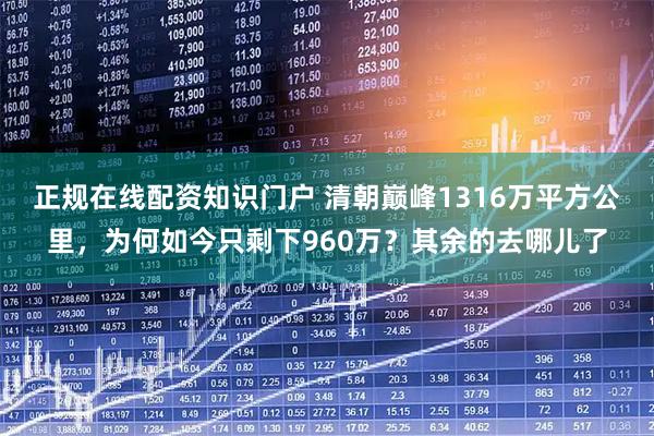 正规在线配资知识门户 清朝巅峰1316万平方公里,为何如今只剩下960万?其余的去哪儿了
